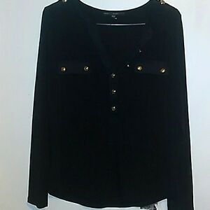 Black WhiteHouseBlackMarket Medium Blouse